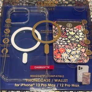 iPhone 13 Pro Max Case MagSafe Wallet Floral Clear Set 12 Pro Max